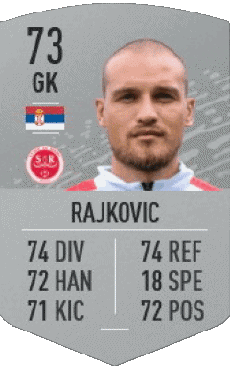 Multi Média Jeux Vidéo F I F A - Joueurs Cartes Serbie Predrag Rajkovic 