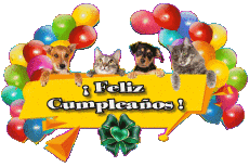 Nachrichten Spanisch Feliz Cumpleaños Animales 007 
