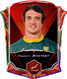 Sportivo Rugby - Giocatori Sud Africa Franco Mostert 