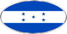 Banderas América Honduras Oval 