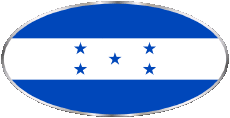 Fahnen Amerika Honduras Oval 