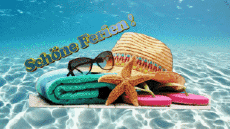 Messages German Schöne Ferien Animated Background 002 