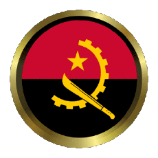 Flags Africa Angola Round - Rings 