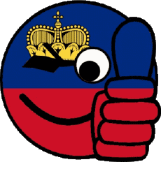 Drapeaux Europe Liechtenstein Smiley - OK 