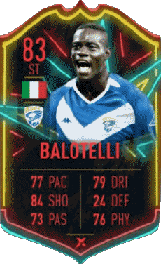 Multimedia Vídeo Juegos F I F A - Jugadores  cartas Italia Mario Balotelli 