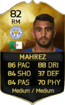 Multi Media Video Games F I F A - Card Players Algeria Riyad Mahrez 