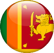 Drapeaux Asie Sri Lanka Rond 