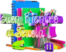Messagi Italiano Buon Rientro a Scuola Sfondo trasparente 004 