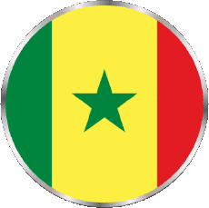 Fahnen Afrika Senegal Runde 