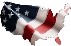 Banderas América U.S.A Mapa 