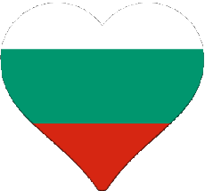 Drapeaux Europe Bulgarie Coeur 