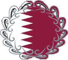 Banderas Asia Katar Forma 