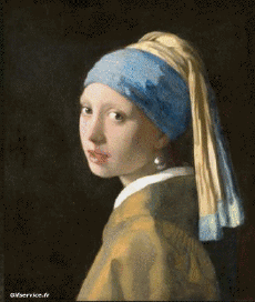 Humour - Fun Morphing - Ressemblance Artistes peintre confinement covid  art recréations Getty challenge - Johannes  Vermeer 