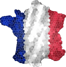 Bandiere Europa Francia Nazionale Carta Geografica 