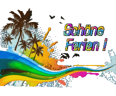 Messages Allemand Schöne Ferien Fond Transparent 26 