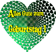 Messages German Alles Gute zum Geburtstag Herz 009 