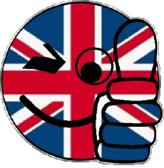 Bandiere Europa UK Faccina - OK 