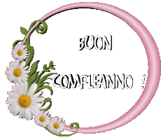 Mensajes Italiano Buon Compleanno Floreale 021 