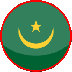 Bandiere Africa Mauritania Tondo 