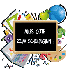 Messages German Alles Gute zum Schulbeginn Transparent Background 002 