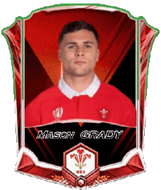 Sportivo Rugby - Giocatori Galles Squadra Mason GRADY 