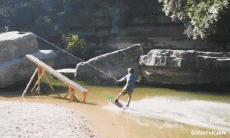 Humor -  Fun Sport Wasserski fahren Wakeboard Win Fun 