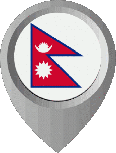 Bandiere Asia Nepal Perno di posizione 