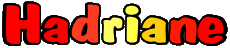 Nombre FEMENINO - Francia H Hadriane 