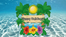 Nachrichten Englisch Happy Holidays Animierter Hintergrund 002 