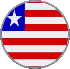 Bandiere Africa Liberia Tondo 