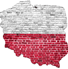 Banderas Europa Polonia Mapa 