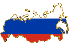Banderas Europa Rusia Mapa 