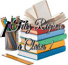 Messagi Spagnolo Feliz Regreso a Clases Sfondo trasparente 006 