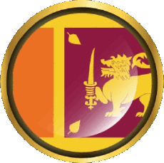 Fahnen Asien Sri Lanka Runde 