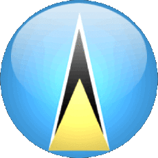 Fahnen Amerika St. Lucia Runde 