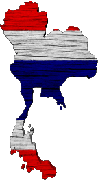 Drapeaux Asie Thaïlande Carte 