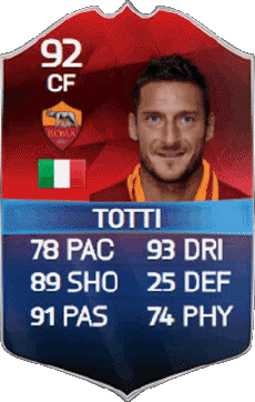 Multimedia Videogiochi F I F A - Giocatori carte Italia Francesco Totti 