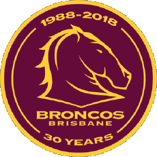 Sports Rugby Club Logo Australie Brisbane Broncos 