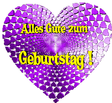 Messages German Alles Gute zum Geburtstag Herz 008 