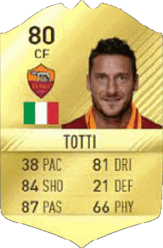 Multimedia Vídeo Juegos F I F A - Jugadores  cartas Italia Francesco Totti 