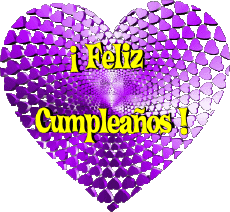 Messagi Spagnolo Feliz Cumpleaños Corazón 008 