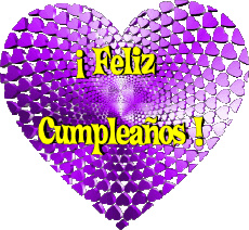 Nachrichten Spanisch Feliz Cumpleaños Corazón 008 
