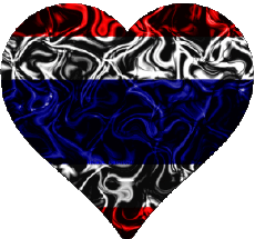 Banderas Asia Tailandia Corazón 
