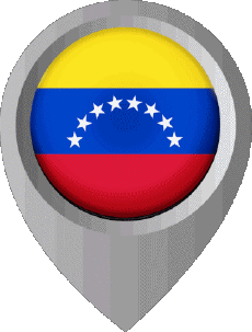 Fahnen Amerika Venezuela Standort-Pin 