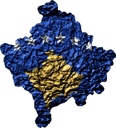 Drapeaux Europe Kosovo Carte 