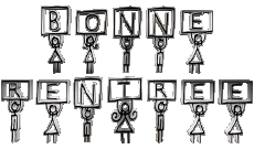 Nachrichten Französisch Bonne Rentrée Transparenter Hintergrund 10 