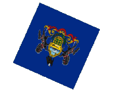 Drapeaux Amériques U.S.A - Etats Pennsylvanie Sphere - Cube 
