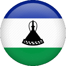 Bandiere Africa Lesotho Tondo 