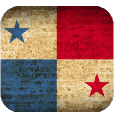 Bandiere America Panama Quadrato 