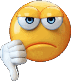 Messages Emoticônes Nul - Pouce vers le bas 